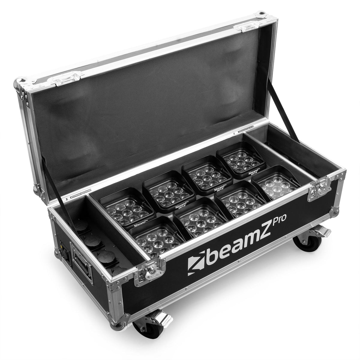 beamZ Pro FCC13 - FlightCase para 8x focos BBP48 con función de carga - Tempo Shop