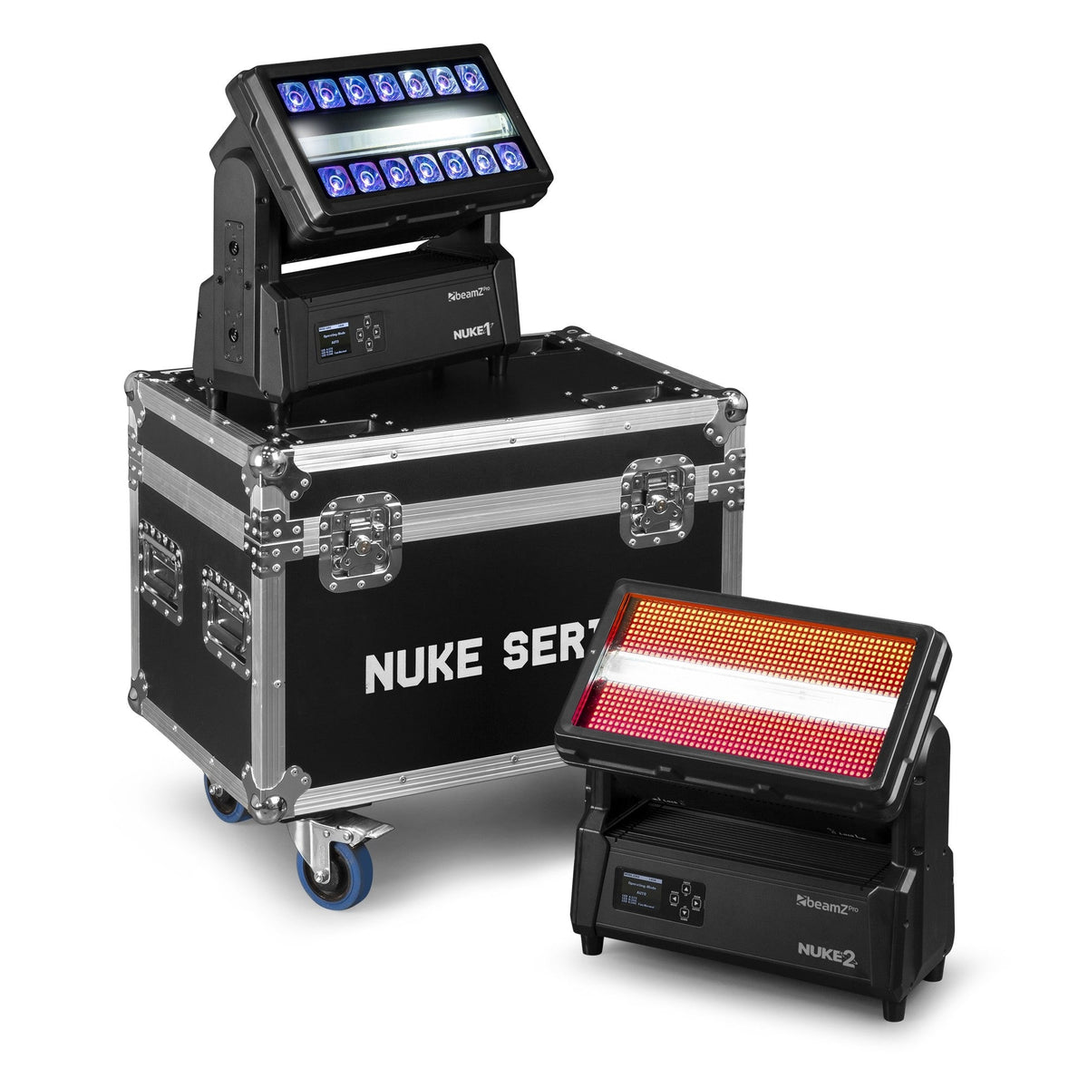 beamZ Pro FLCNK02 - Flightcase para 2 NUKE - Tempo Shop