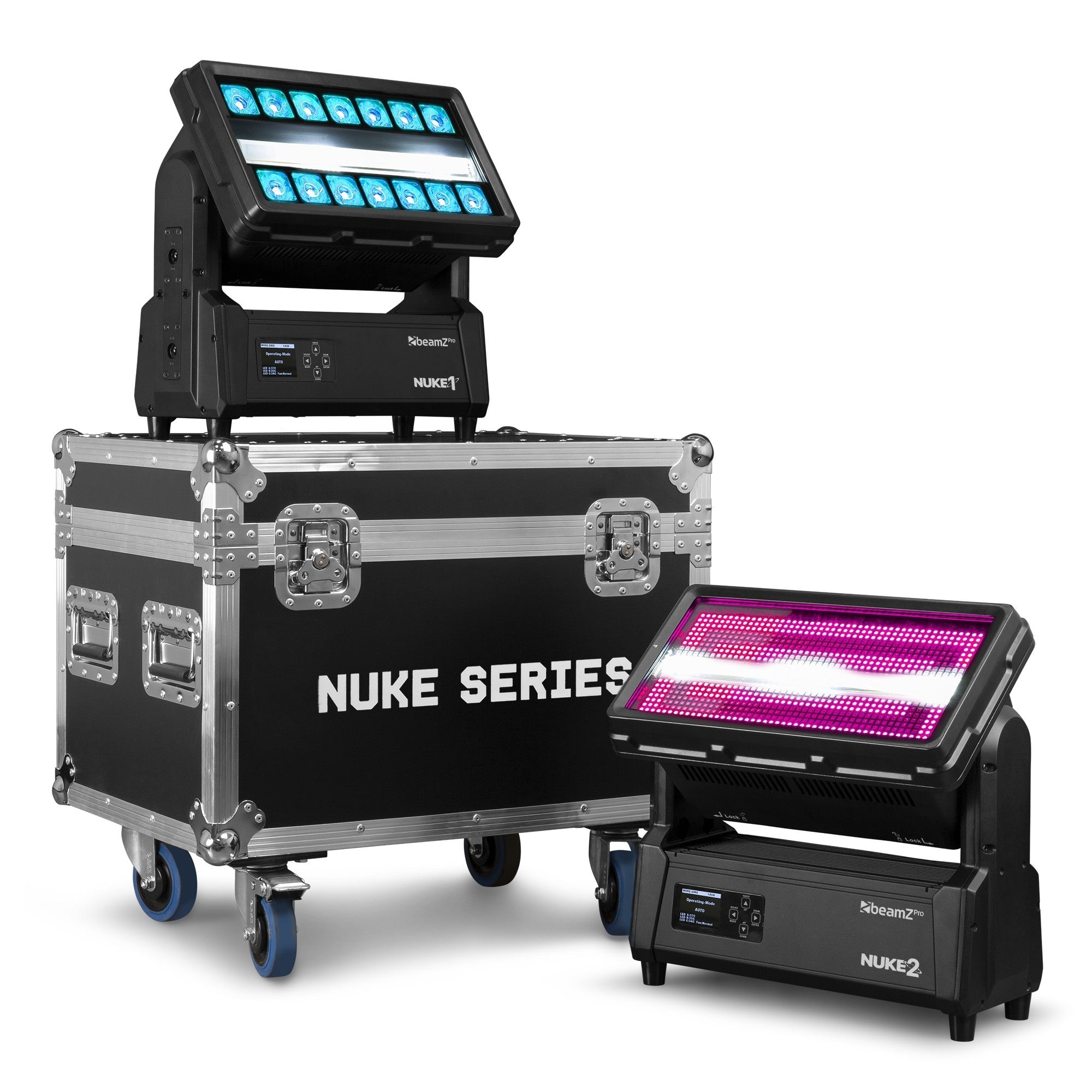 beamZ Pro FLCNK02 - Flightcase para 2 NUKE - Tempo Shop