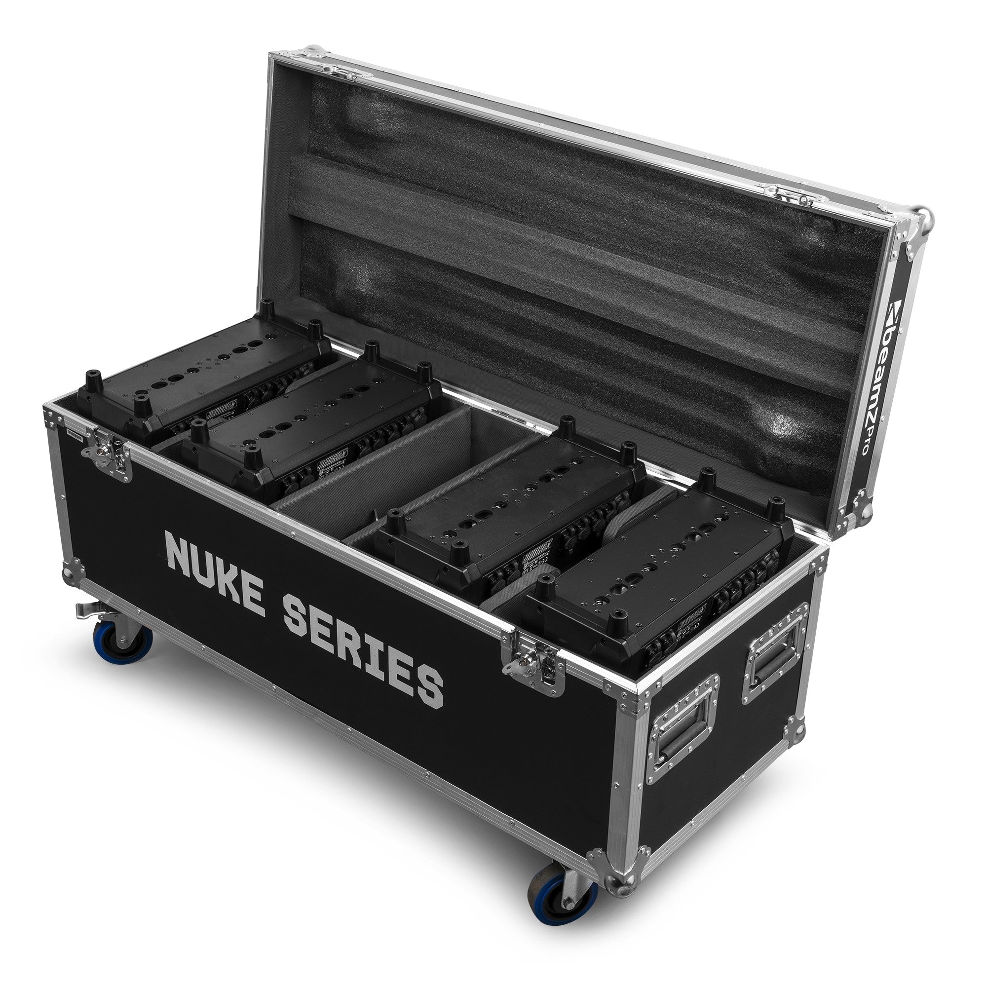 beamZ Pro FLCNL04 - Flightcase para 4 NUKE - Tempo Shop