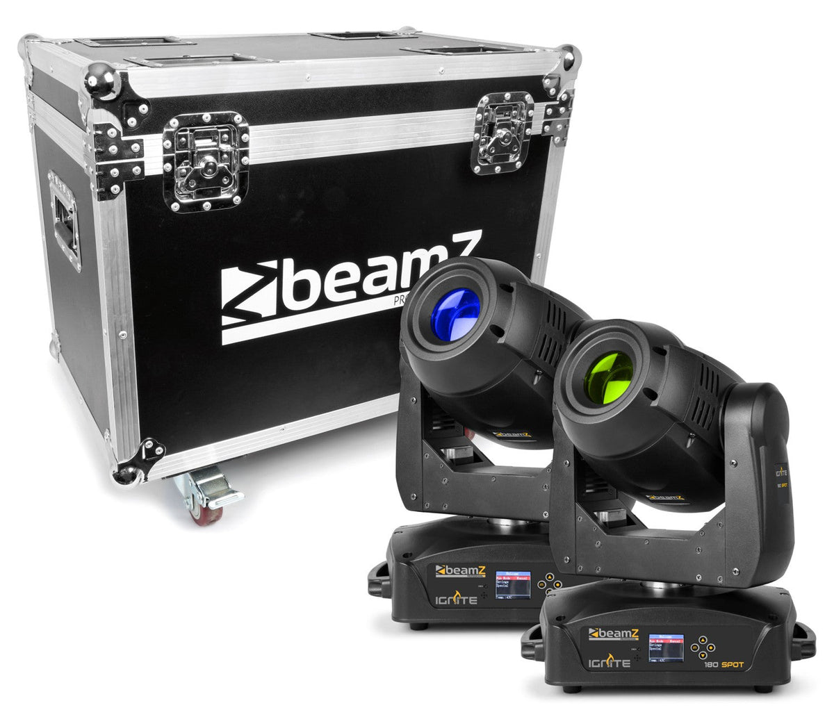 beamZ Pro IGNITE180S - Cabeza Movil Spot LED 2pcs en Flightcase - Tempo Shop