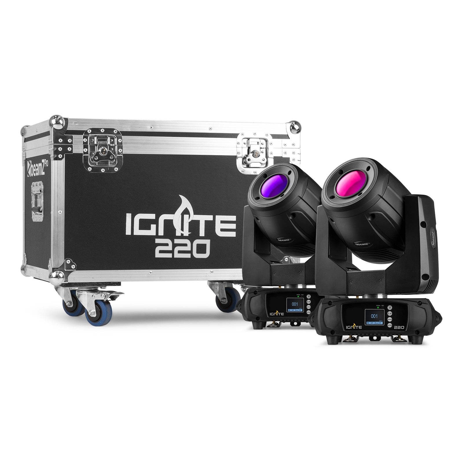 beamZ Pro IGNITE220 - Cabeza móvil 220W 2pcs en Flightcase - Tempo Shop