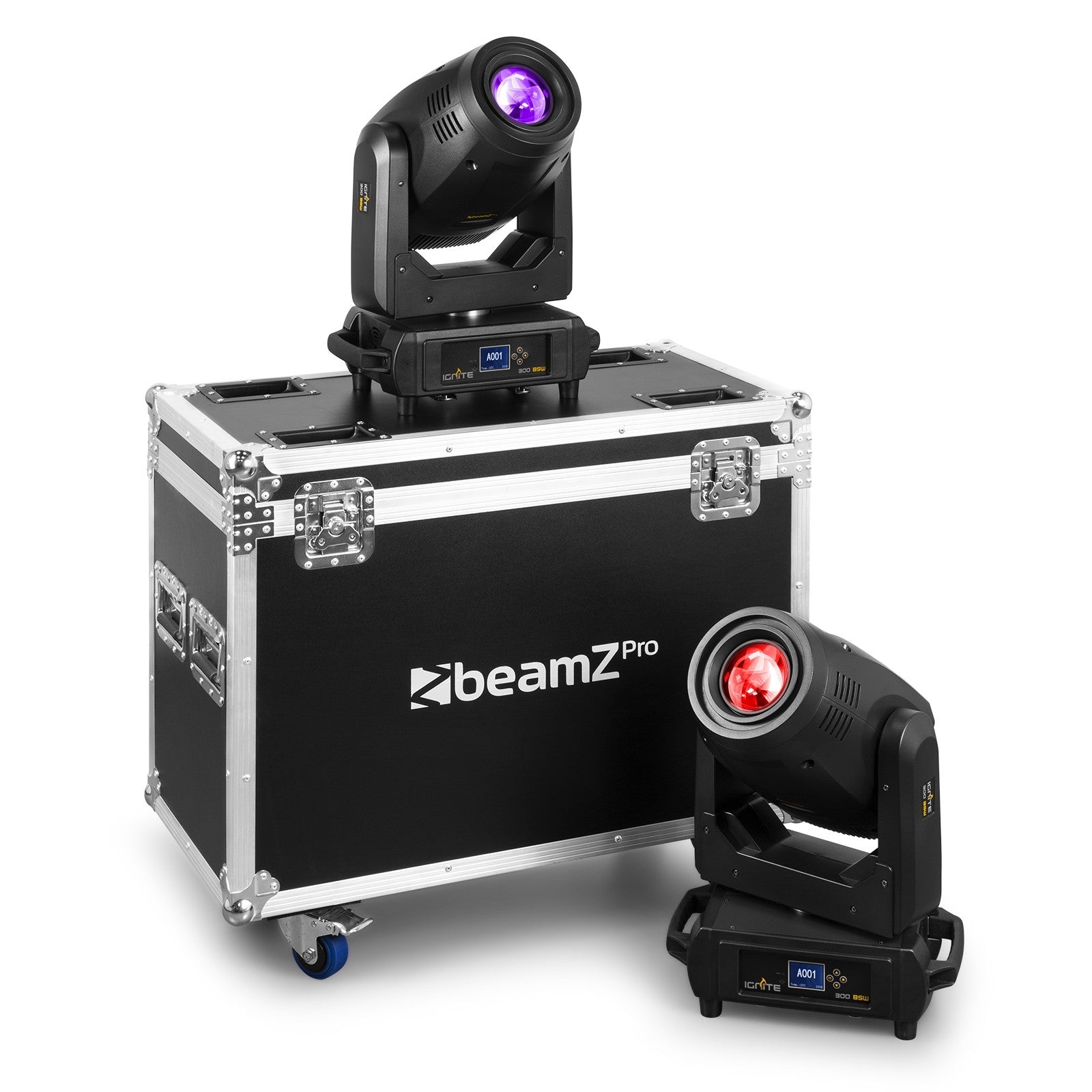 beamZ Pro IGNITE300 - LED BSW Cabeza móvil 2pcs en Flightcase - Tempo Shop