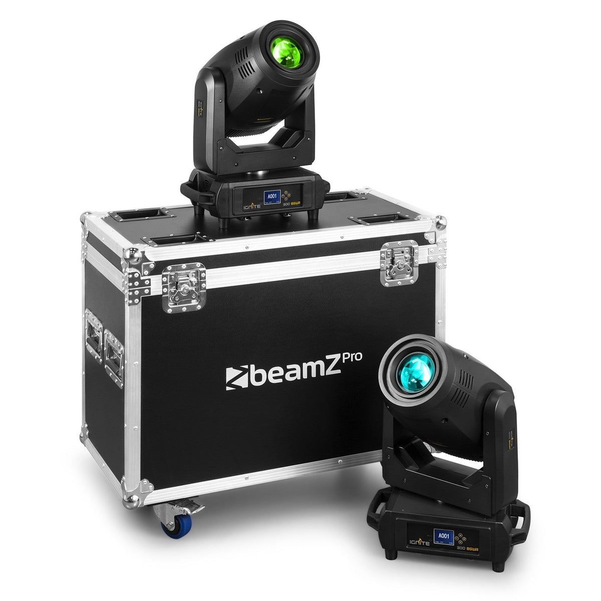 beamZ Pro IGNITE300A - LED BSW Cabeza móvil con Animación 2pcs en Flightcase - Tempo Shop