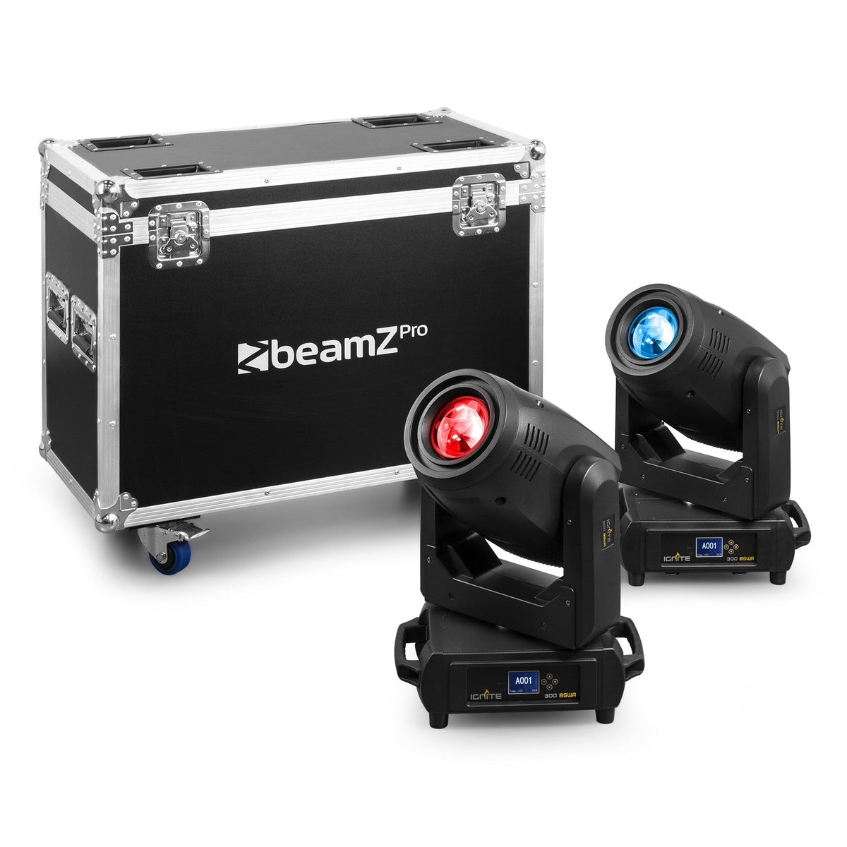 beamZ Pro IGNITE300A - LED BSW Cabeza móvil con Animación 2pcs en Flightcase - Tempo Shop