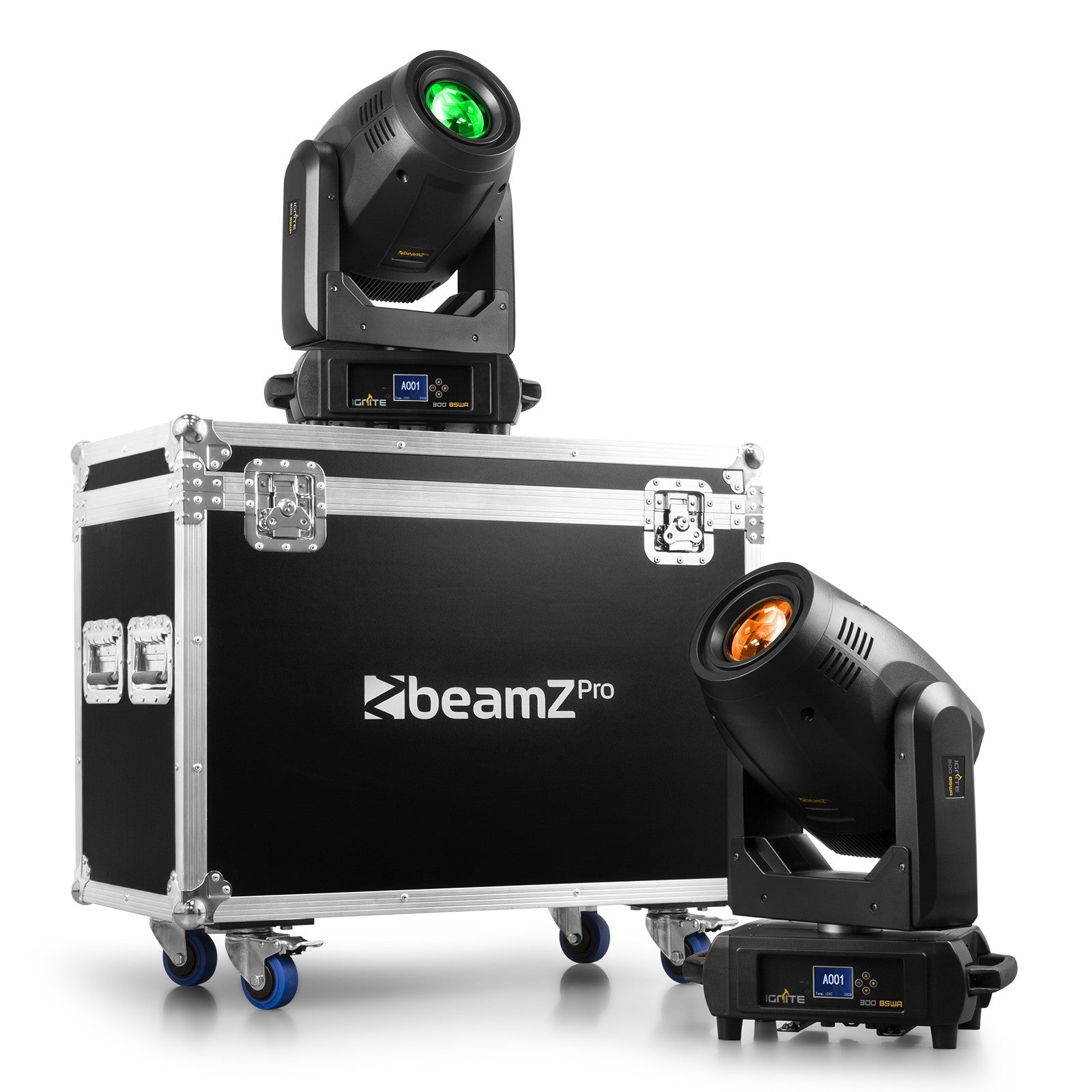 beamZ Pro IGNITE300A - LED BSW Cabeza móvil con Animación 2pcs en Flightcase - Tempo Shop