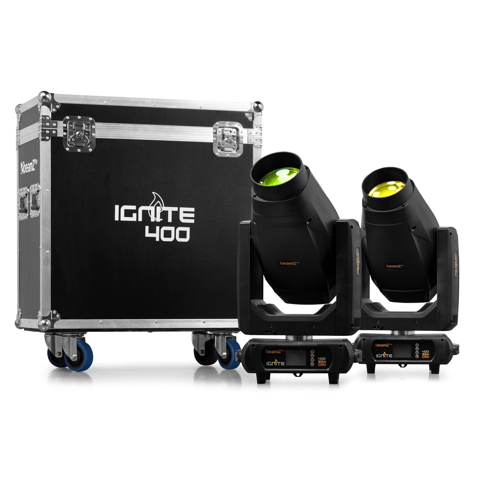 beamZ Pro IGNITE400 - LED BSW Cabeza móvil con CMY 2pcs en Flightcase - Tempo Shop