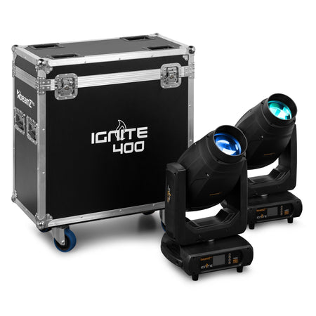 beamZ Pro IGNITE400 - LED BSW Cabeza móvil con CMY 2pcs en Flightcase - Tempo Shop