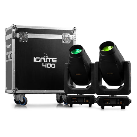 beamZ Pro IGNITE400 - LED BSW Cabeza móvil con CMY 2pcs en Flightcase - Tempo Shop