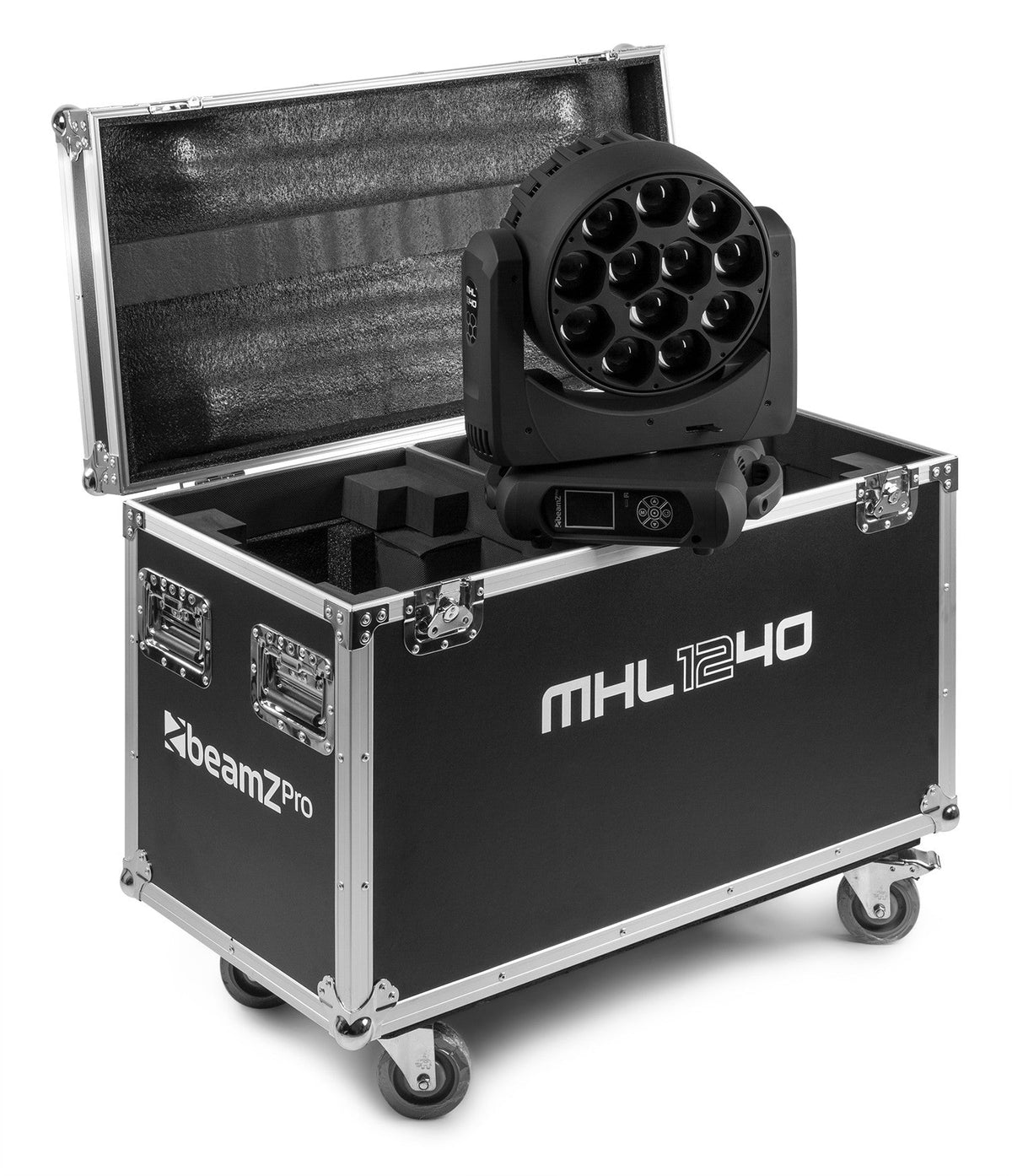 beamZ Pro MHL1240 - LED Wash Cabeza Movil con Zoom 2 piezas en Flightcase - Tempo Shop