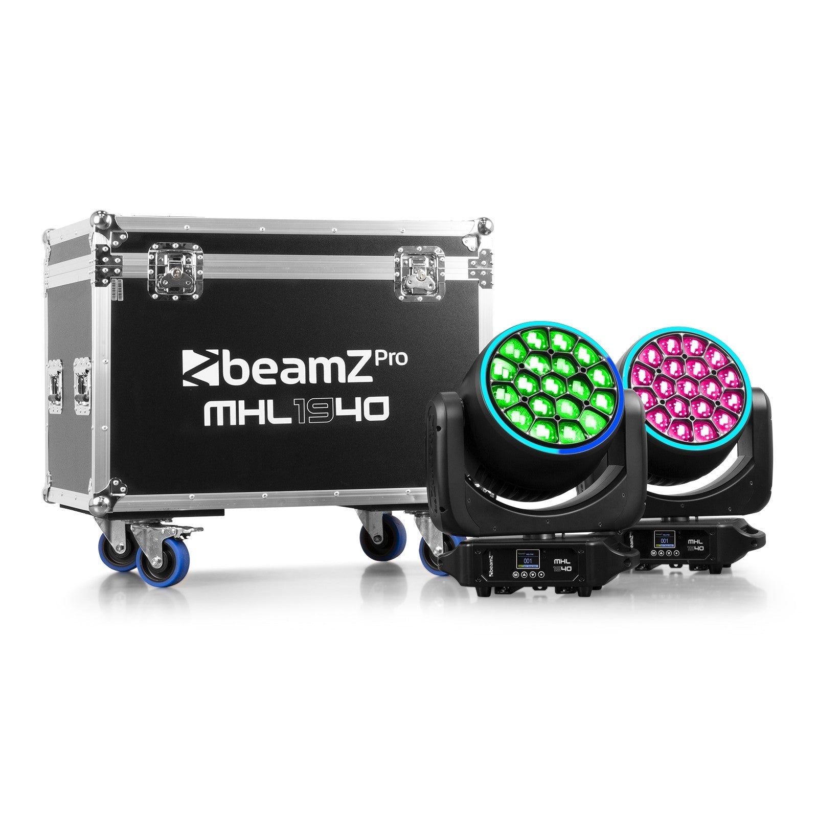 beamZ Pro MHL1940 - LED Bee Eye Cabeza móvil con Zoom 2 unidades en Flightcase - Tempo Shop