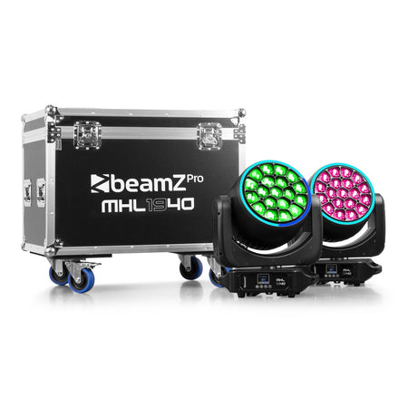 beamZ Pro MHL1940 - LED Bee Eye Cabeza móvil con Zoom 2 unidades en Flightcase - Tempo Shop