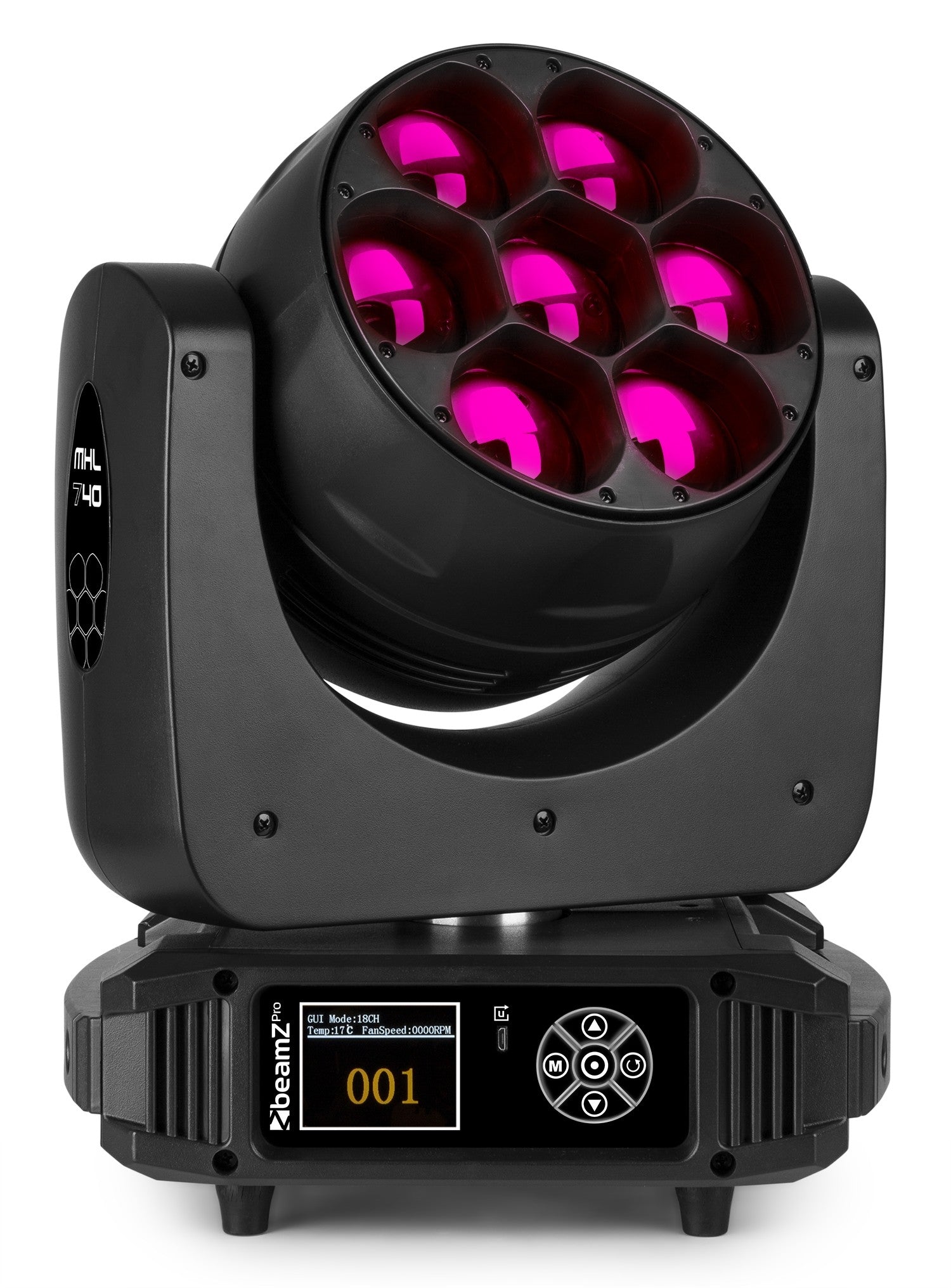 beamZ Pro MHL740 - LED Wash Cabeza Movil con Zoom 2 piezas en Flightcase - Tempo Shop