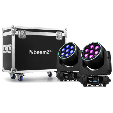 beamZ Pro MHL760 - LED Bee Eye Cabeza móvil con Zoom 2 piezas en Flightcase - Tempo Shop