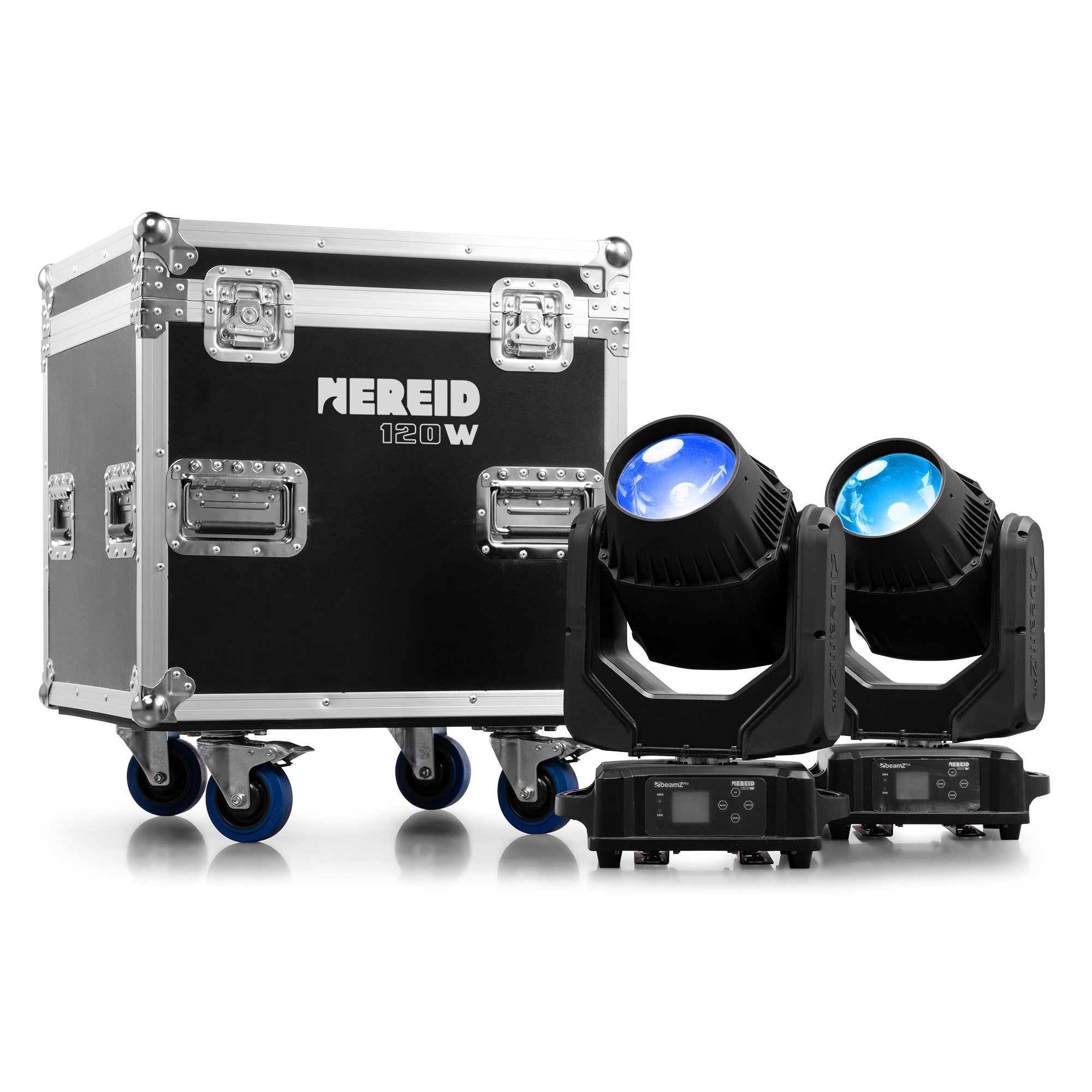 beamZ Pro Nereid120 - LED Beam Cabeza móvil exterior 2pcs en Flightcase - Tempo Shop