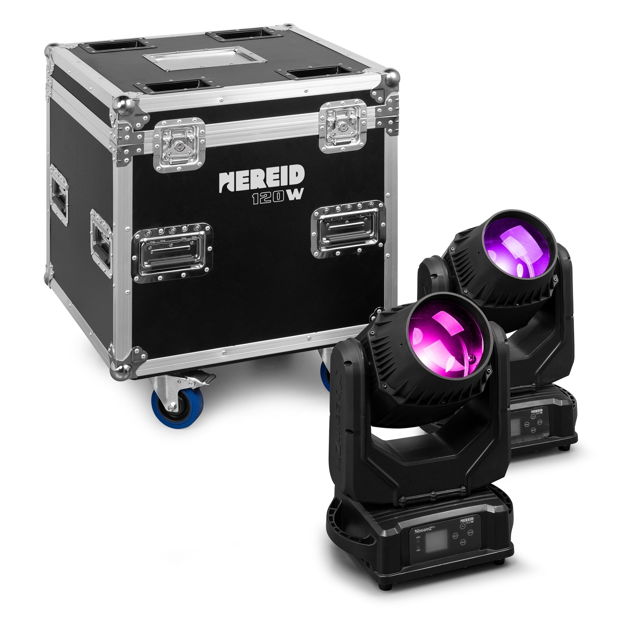 beamZ Pro Nereid120 - LED Beam Cabeza móvil exterior 2pcs en Flightcase - Tempo Shop