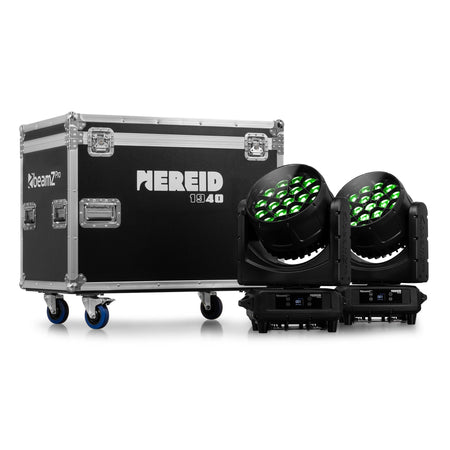 beamZ Pro Nereid1940 - LED Bee Eye Cabeza móvil con Zoom para exterior 2 piezas en Flightcase - Tempo Shop