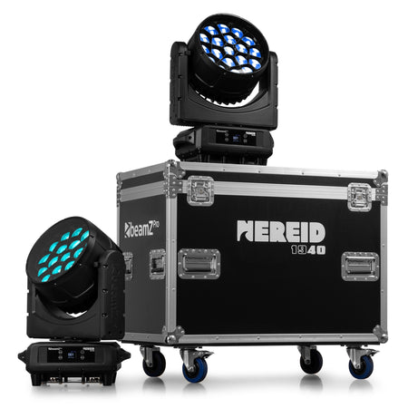 beamZ Pro Nereid1940 - LED Bee Eye Cabeza móvil con Zoom para exterior 2 piezas en Flightcase - Tempo Shop