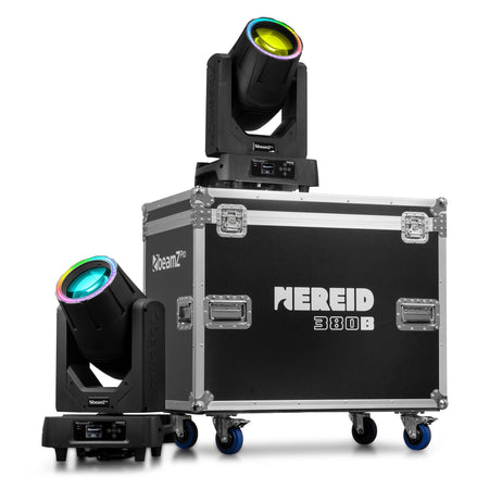 beamZ Pro Nereid380B - Haz de foco móvil para exteriores 2 piezas en Flightcase - Tempo Shop
