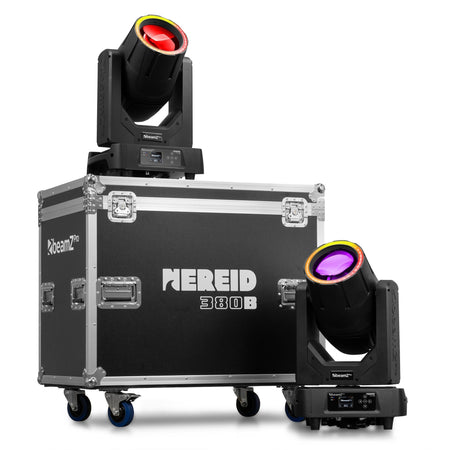 beamZ Pro Nereid380B - Haz de foco móvil para exteriores 2 piezas en Flightcase - Tempo Shop