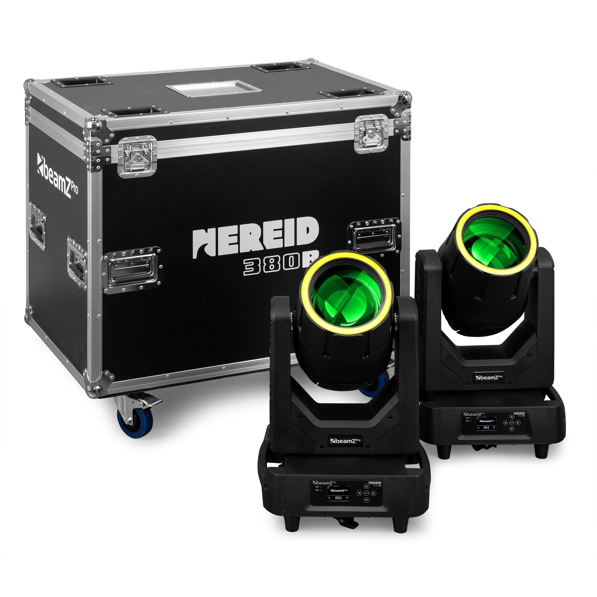 beamZ Pro Nereid380B - Haz de foco móvil para exteriores 2 piezas en Flightcase - Tempo Shop