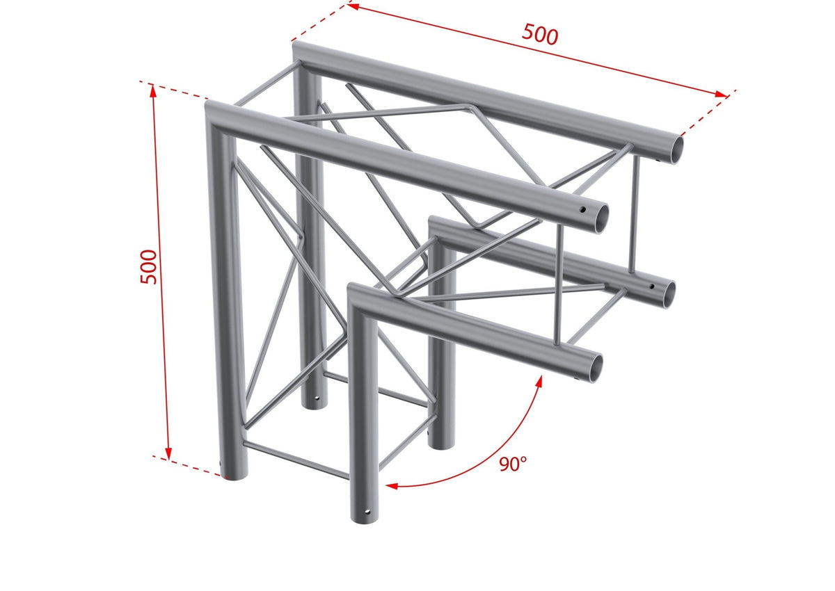 beamZ Pro P24 - C21 Deco - Truss 2 - way 90º corner - Tempo Shop