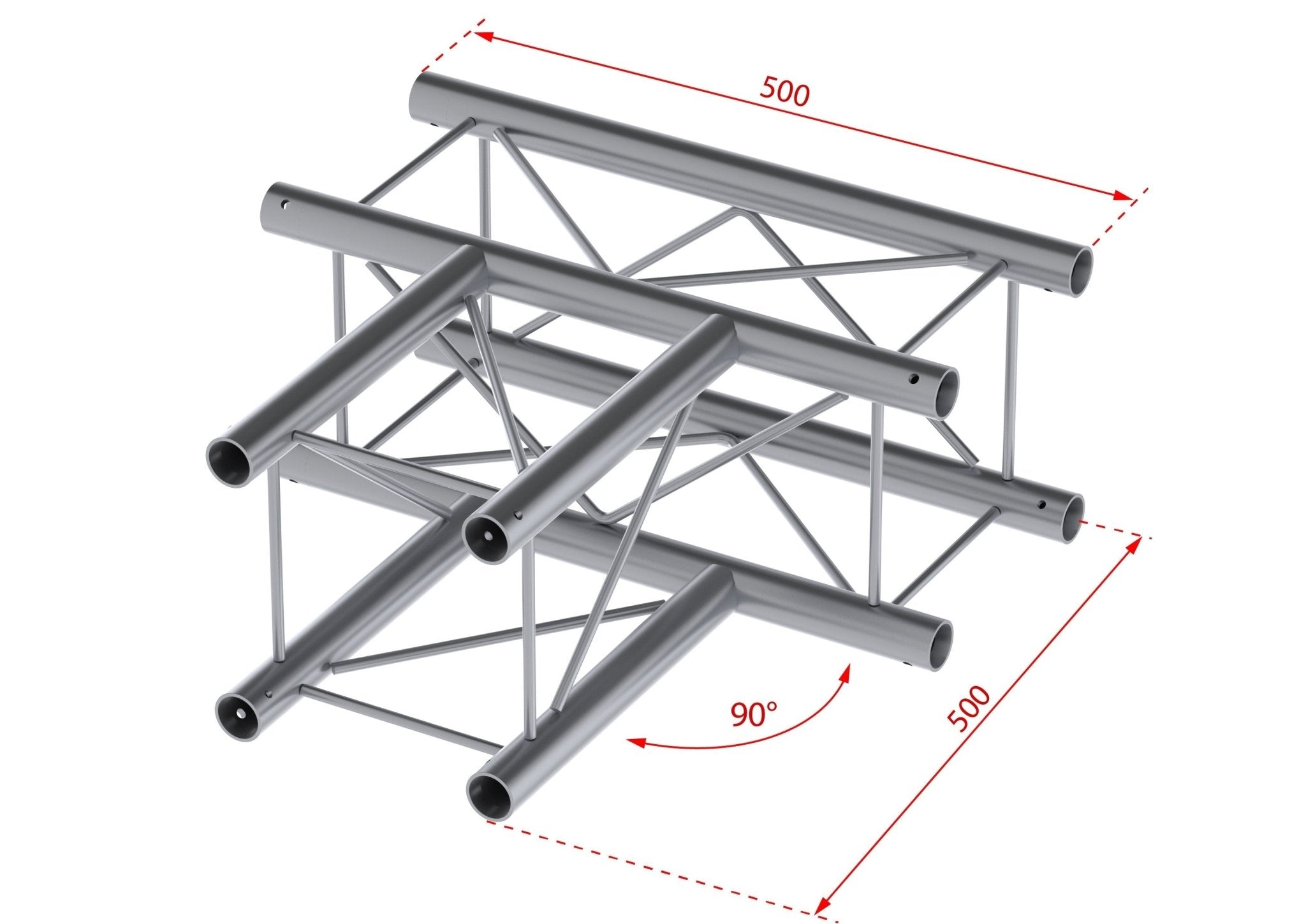 beamZ Pro P24 - T35 Deco - Truss 3 - way T junction - Tempo Shop