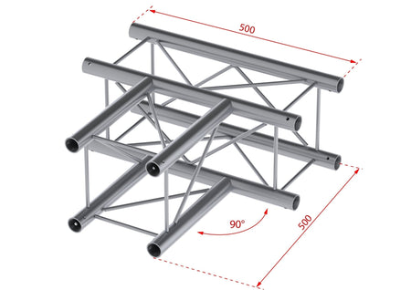 beamZ Pro P24 - T35 Deco - Truss 3 - way T junction - Tempo Shop