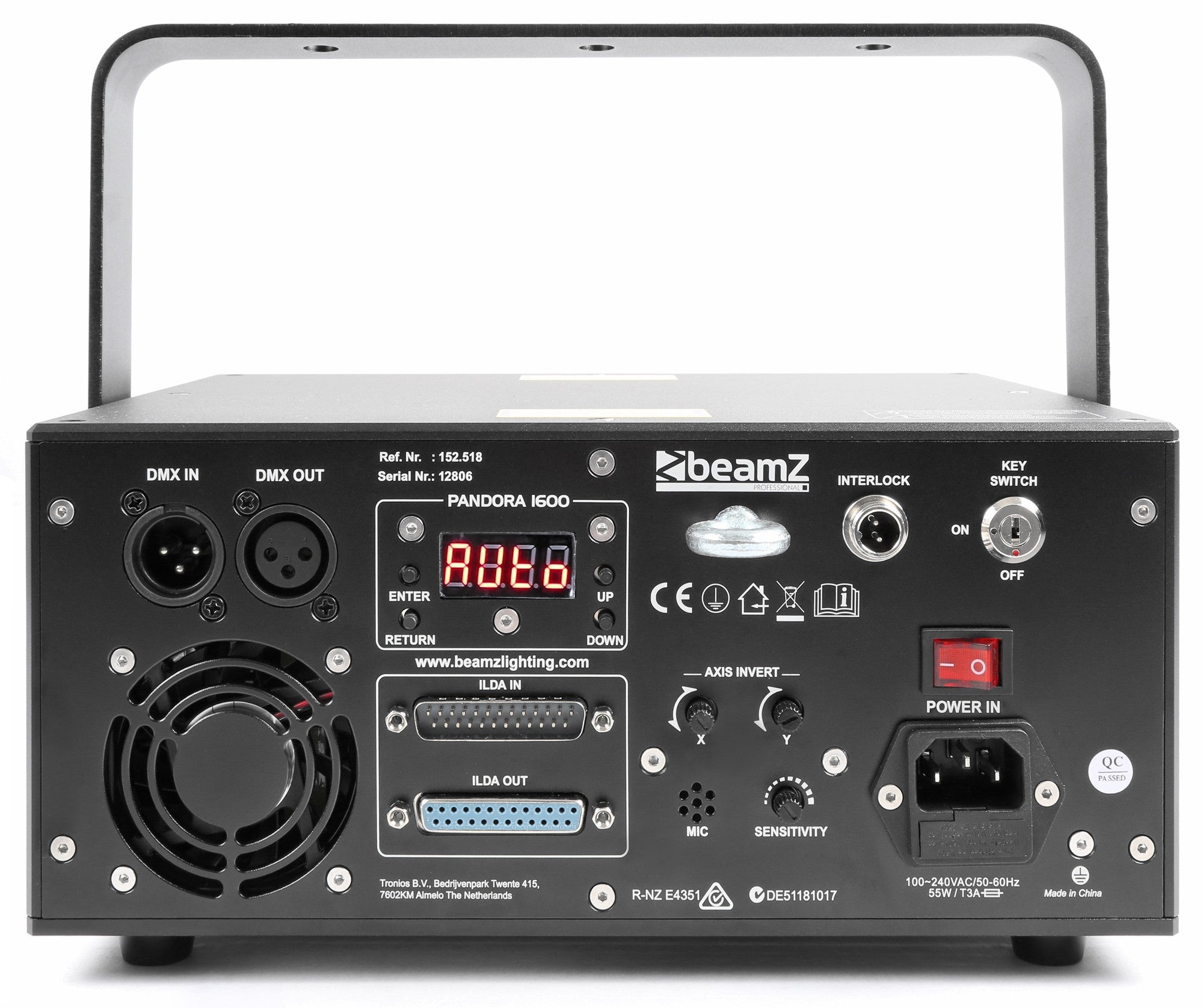 beamZ Pro Pandora 1600 - Laser TTL RGB - Tempo Shop