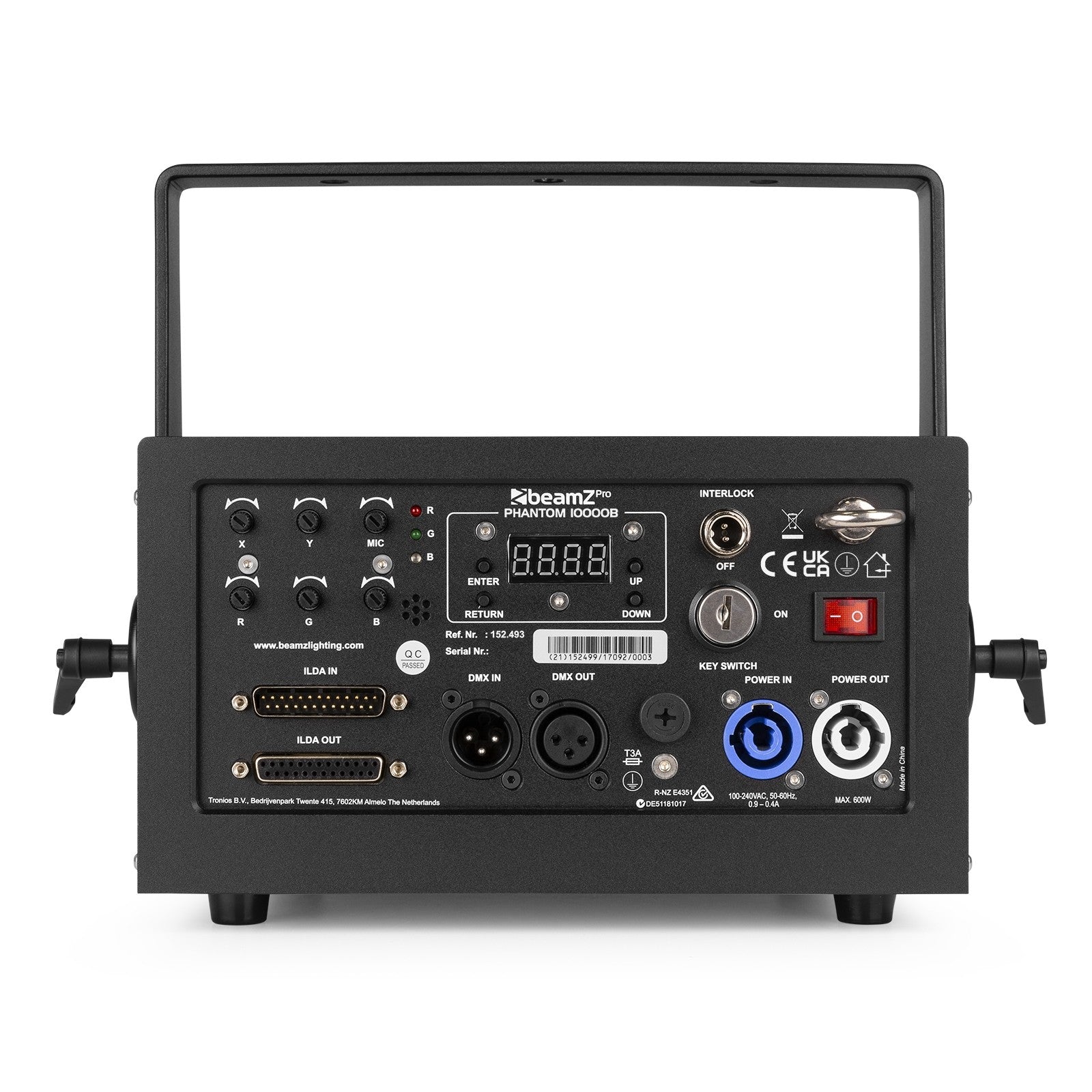 beamZ Pro Phantom 10000B - Laser Puro Diodo RGB - Tempo Shop