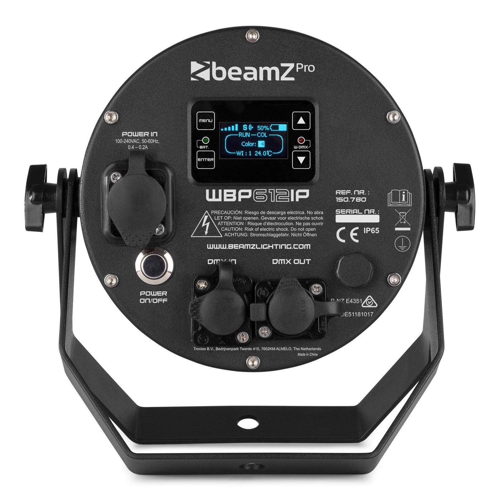 beamZ Pro WBP612IP - Foco PAR LED Aluminio IP65 6 - en - 1 - Tempo Shop