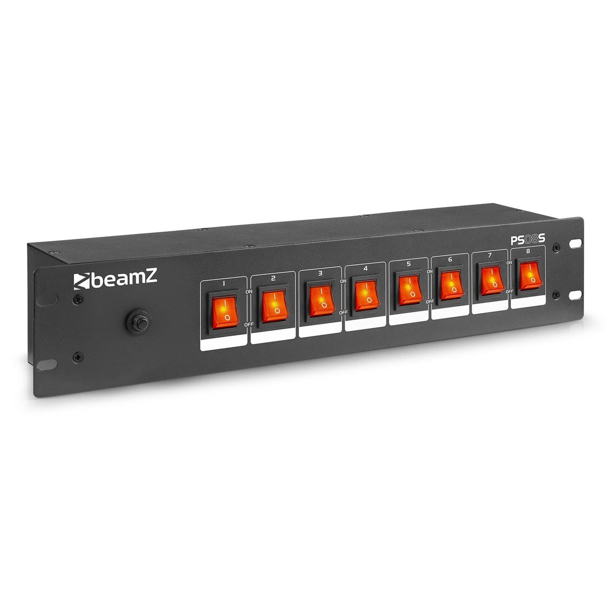 beamZ PS08S - Panel de interruptores 8 canales con conectores Schuko - Tempo Shop
