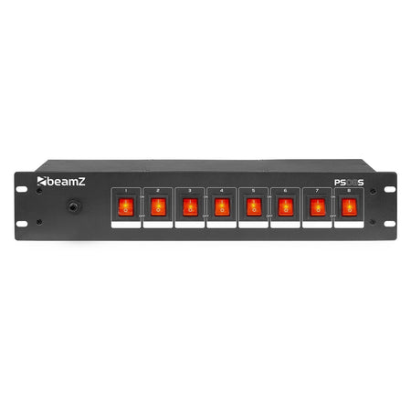 beamZ PS08S - Panel de interruptores 8 canales con conectores Schuko - Tempo Shop