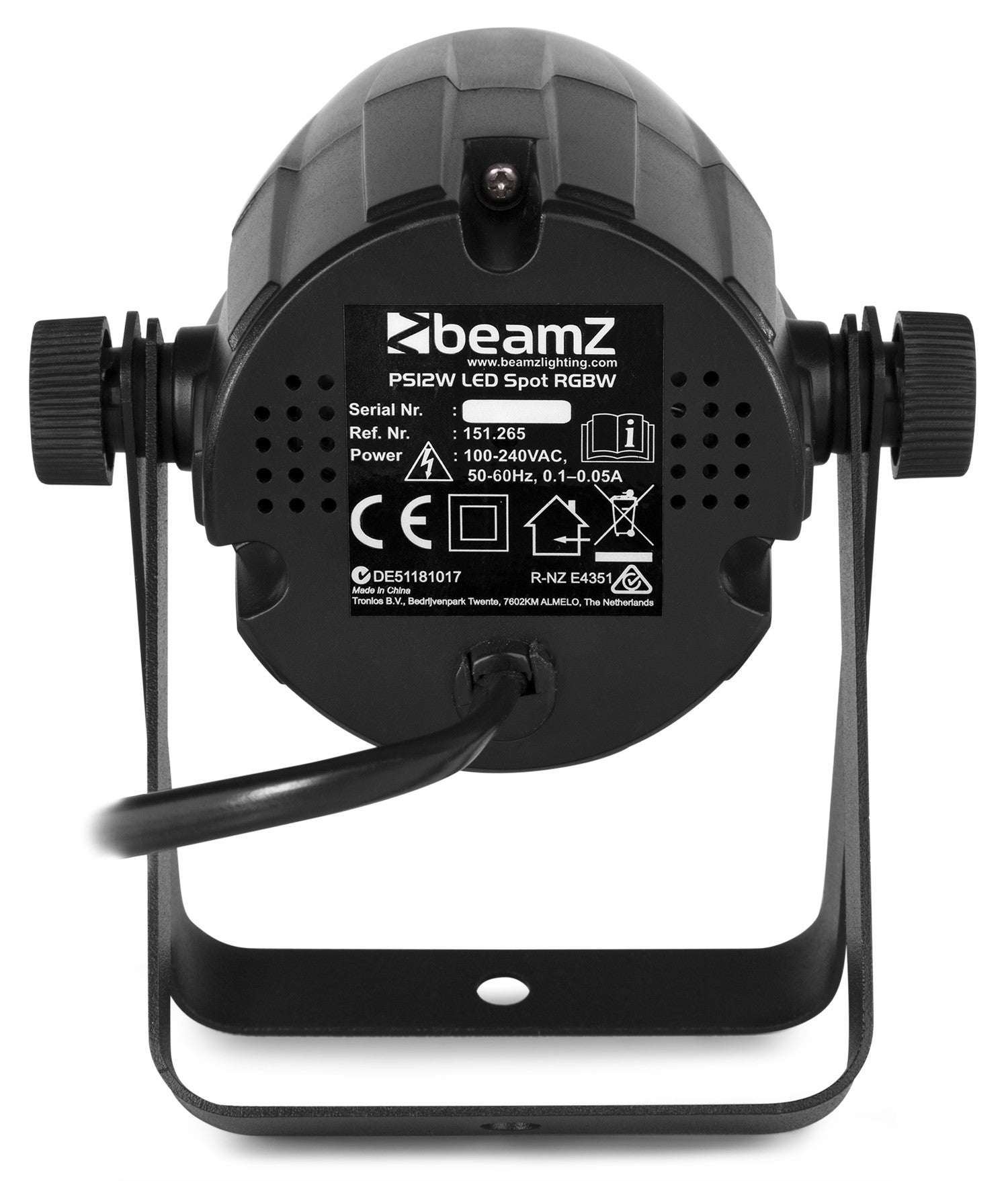 beamZ PS12W - LED Foco Spot 12W RGBW IR - Tempo Shop