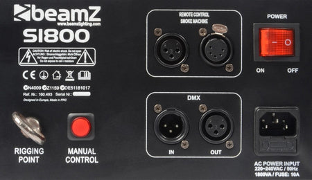 beamZ S1800 - Maquina de Humo DMX Horizontal/Vertical - Tempo Shop