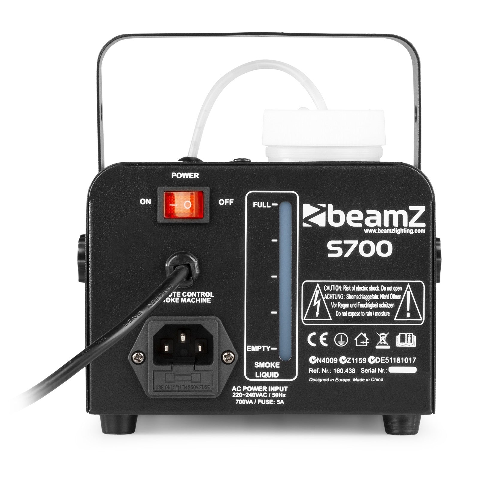 beamZ S700 - Máquina de humo incluido líquido - Tempo Shop