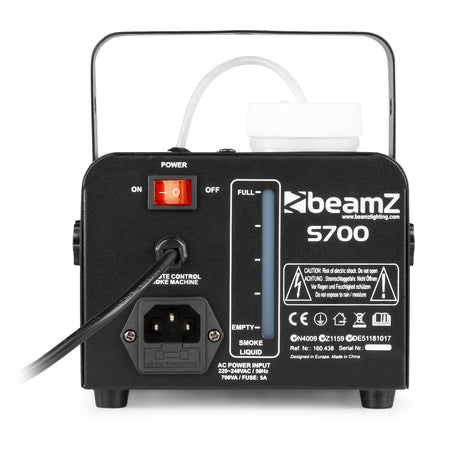 beamZ S700 - Máquina de humo incluido líquido - Tempo Shop