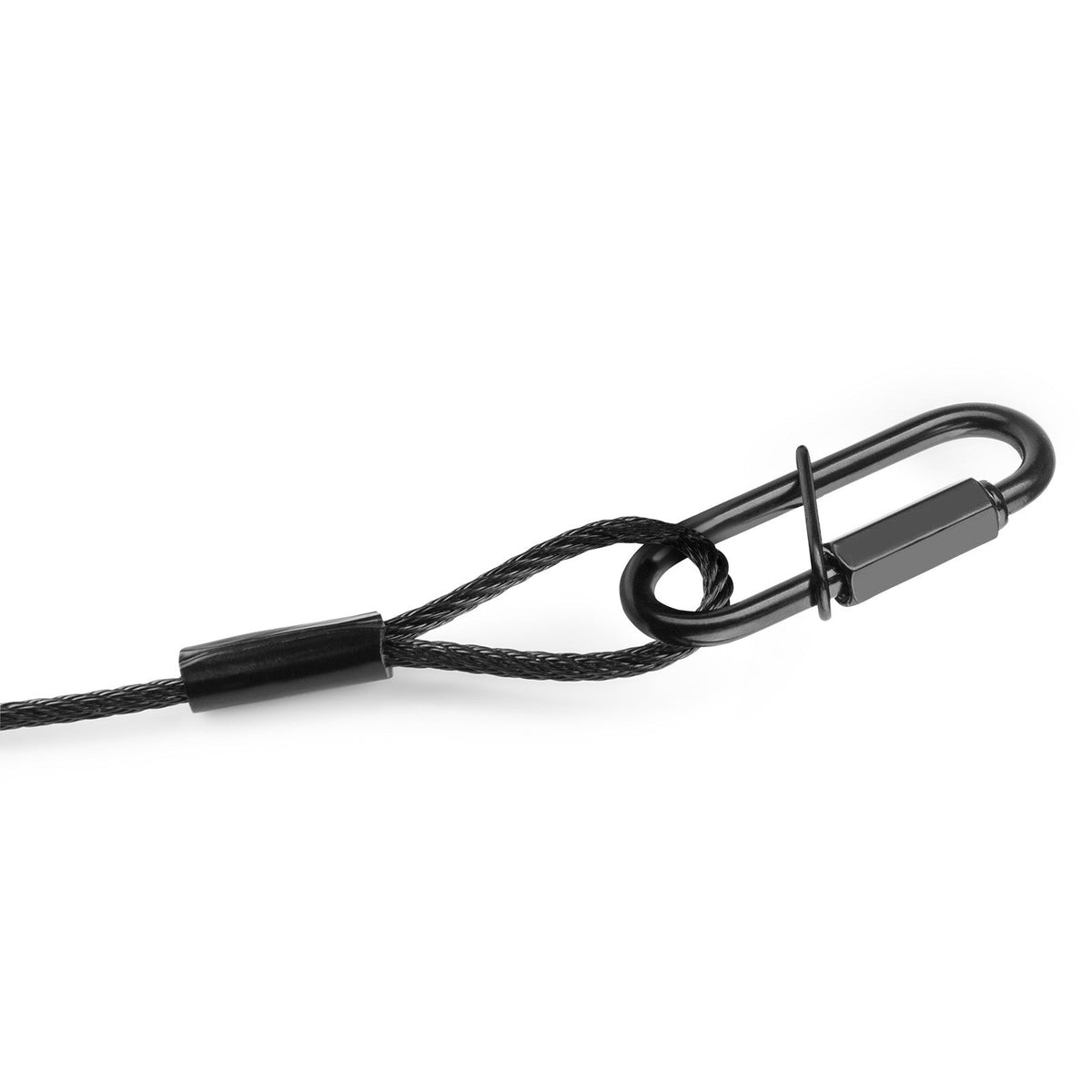 beamZ SAF35 - Cable de seguridad 35cm x 3mm 30kg Negra - Tempo Shop
