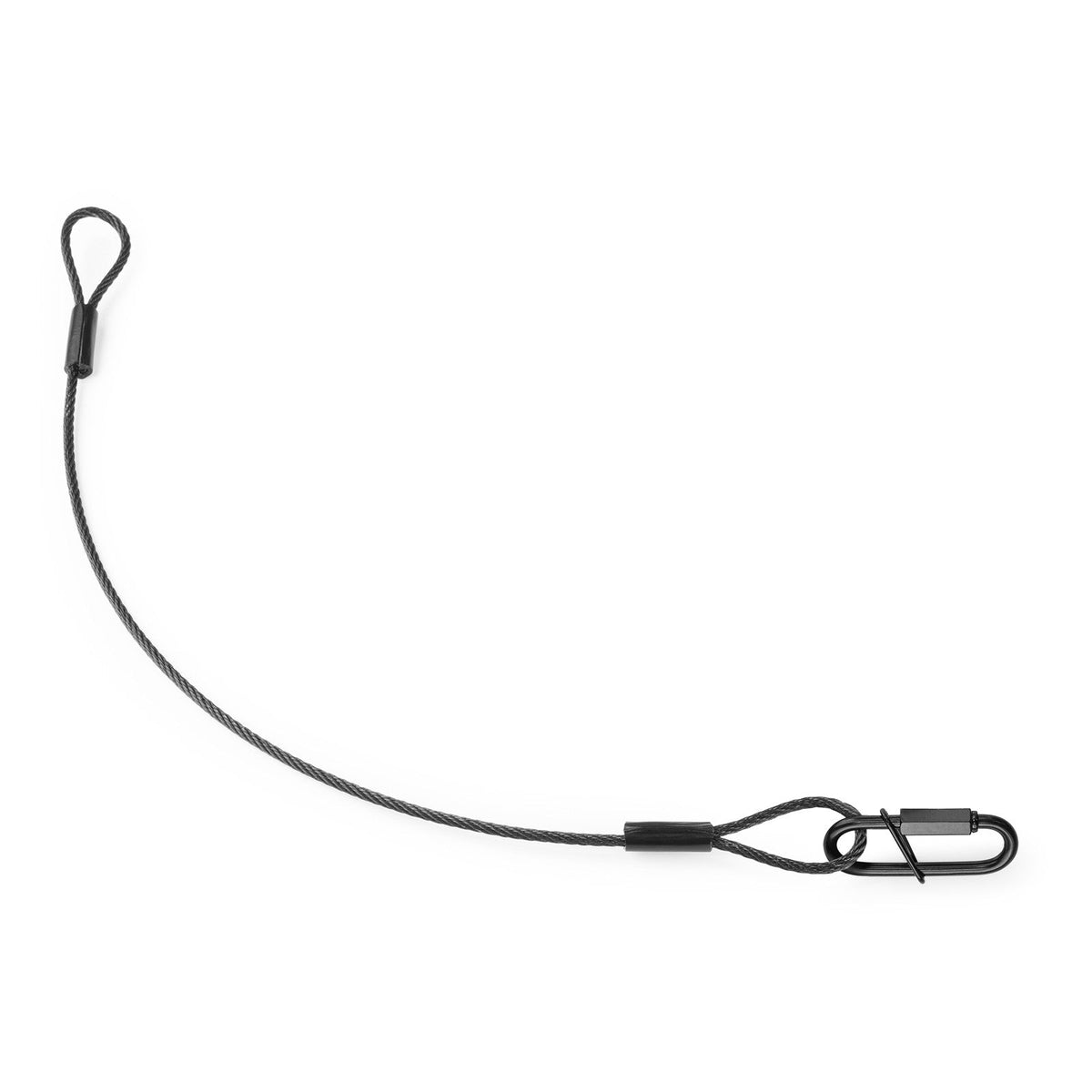 beamZ SAF35 - Cable de seguridad 35cm x 3mm 30kg Negra - Tempo Shop