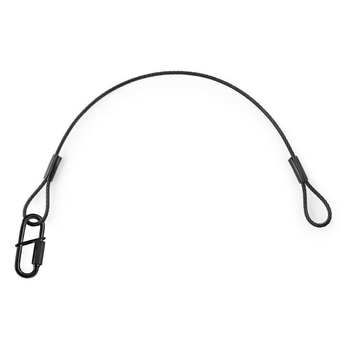 beamZ SAF75 - Cable de seguridad 75cm x 3mm 30kg Negra - Tempo Shop