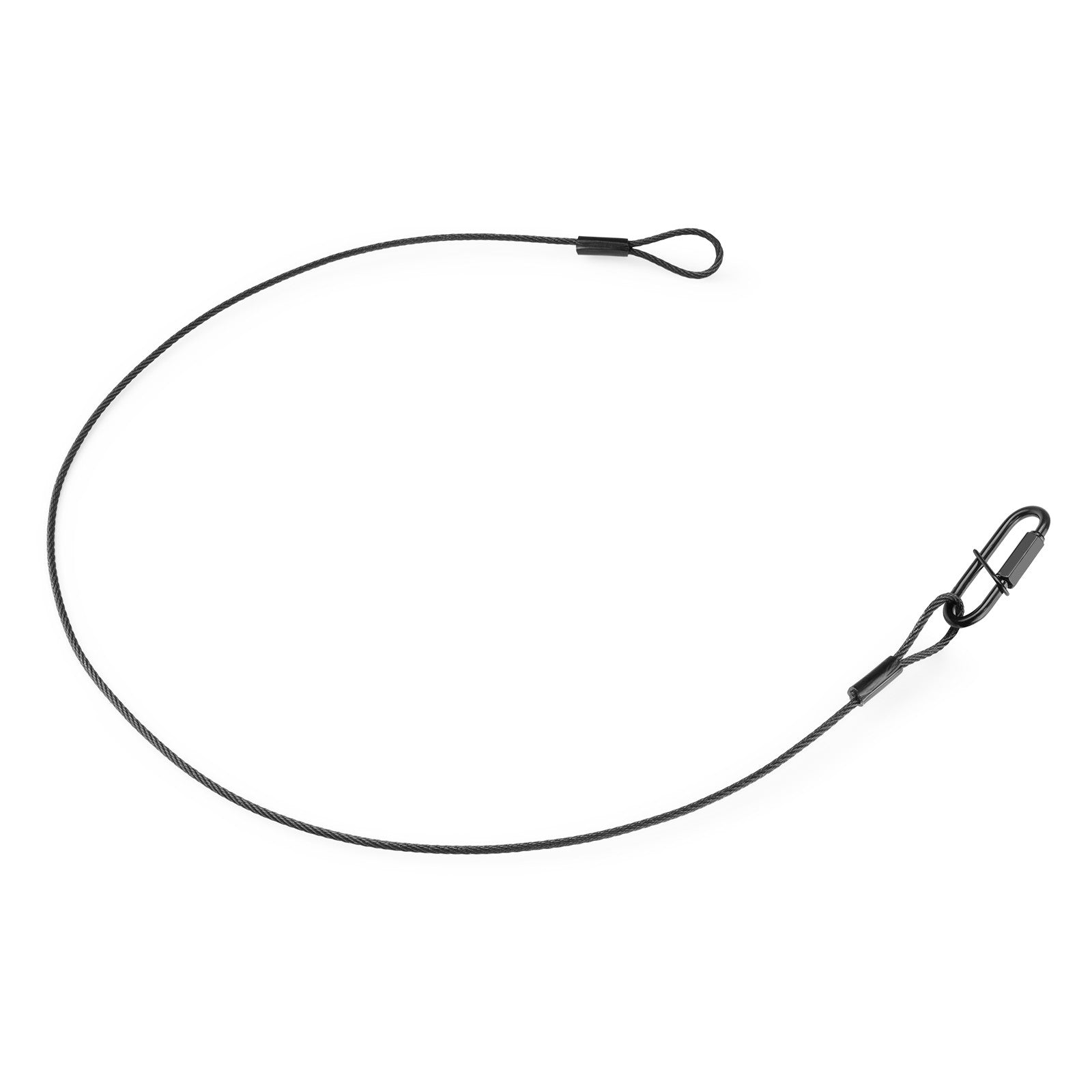 beamZ SAF75 - Cable de seguridad 75cm x 3mm 30kg Negra - Tempo Shop