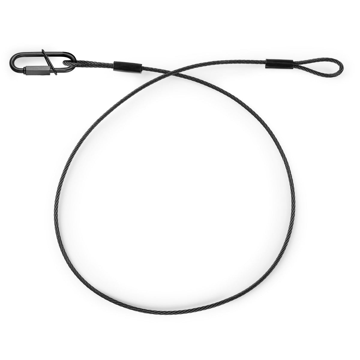 beamZ SAF75 - Cable de seguridad 75cm x 3mm 30kg Negra - Tempo Shop