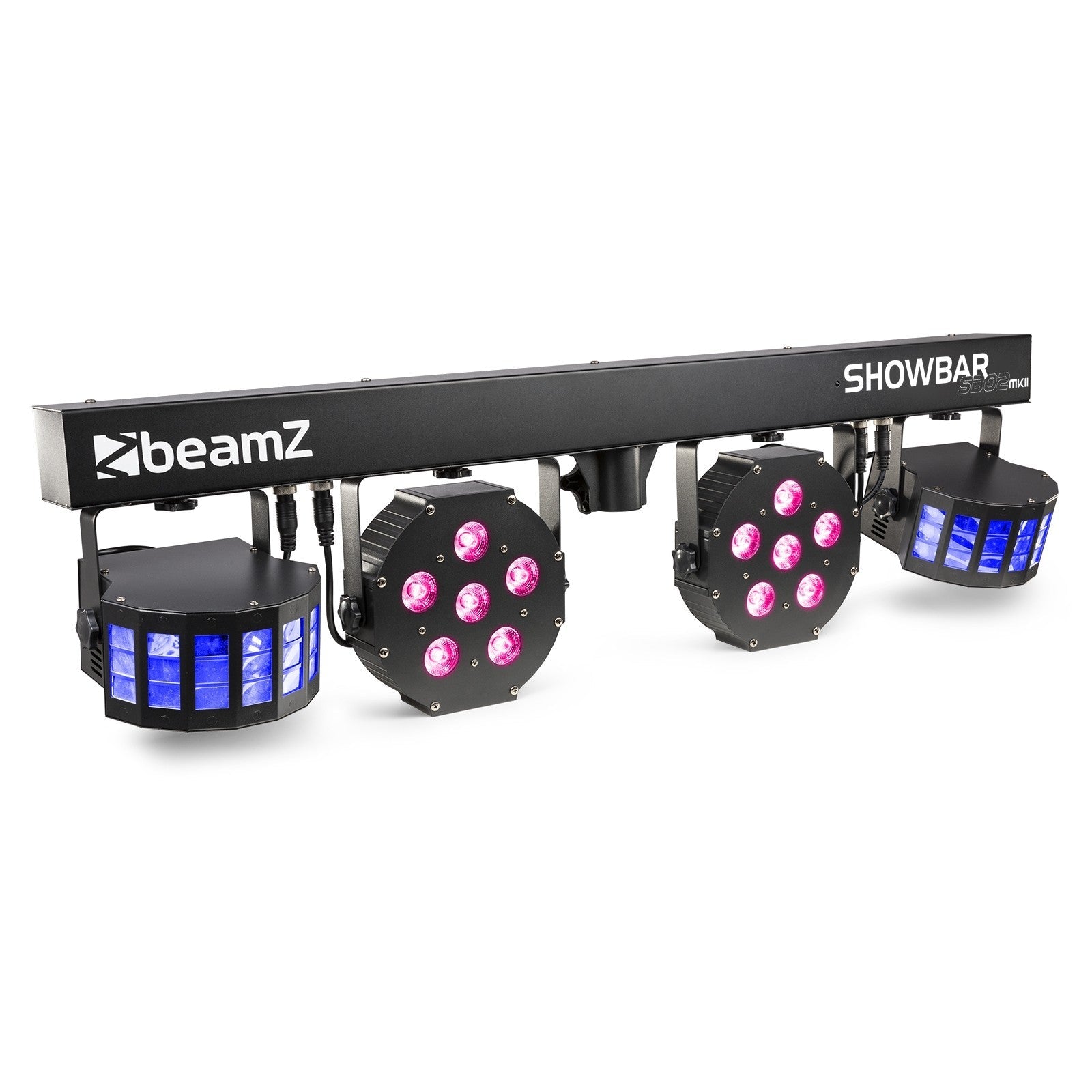 beamZ SB02 ShowBar - Barra con batería 2x Derby y 2x PAR - Tempo Shop