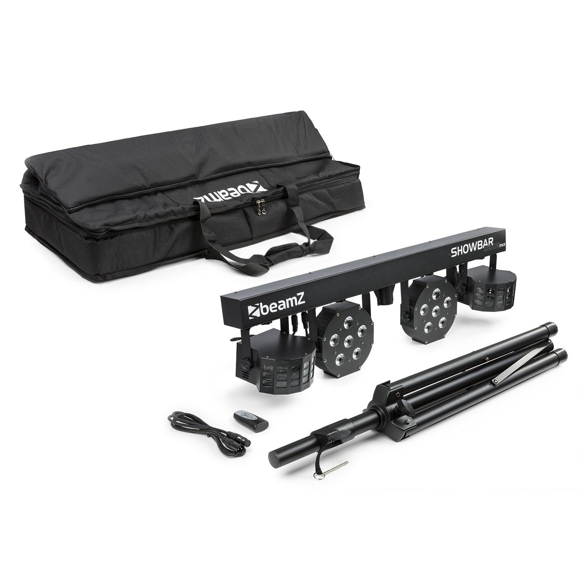 beamZ SB02 ShowBar - Barra con batería 2x Derby y 2x PAR - Tempo Shop