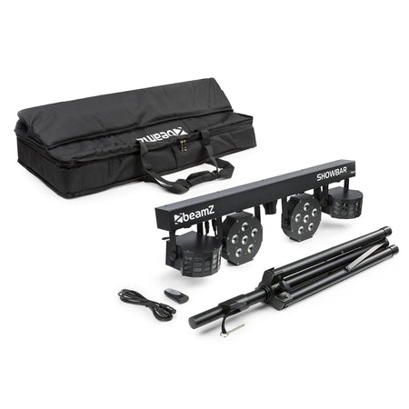 beamZ SB02 ShowBar - Barra con batería 2x Derby y 2x PAR - Tempo Shop
