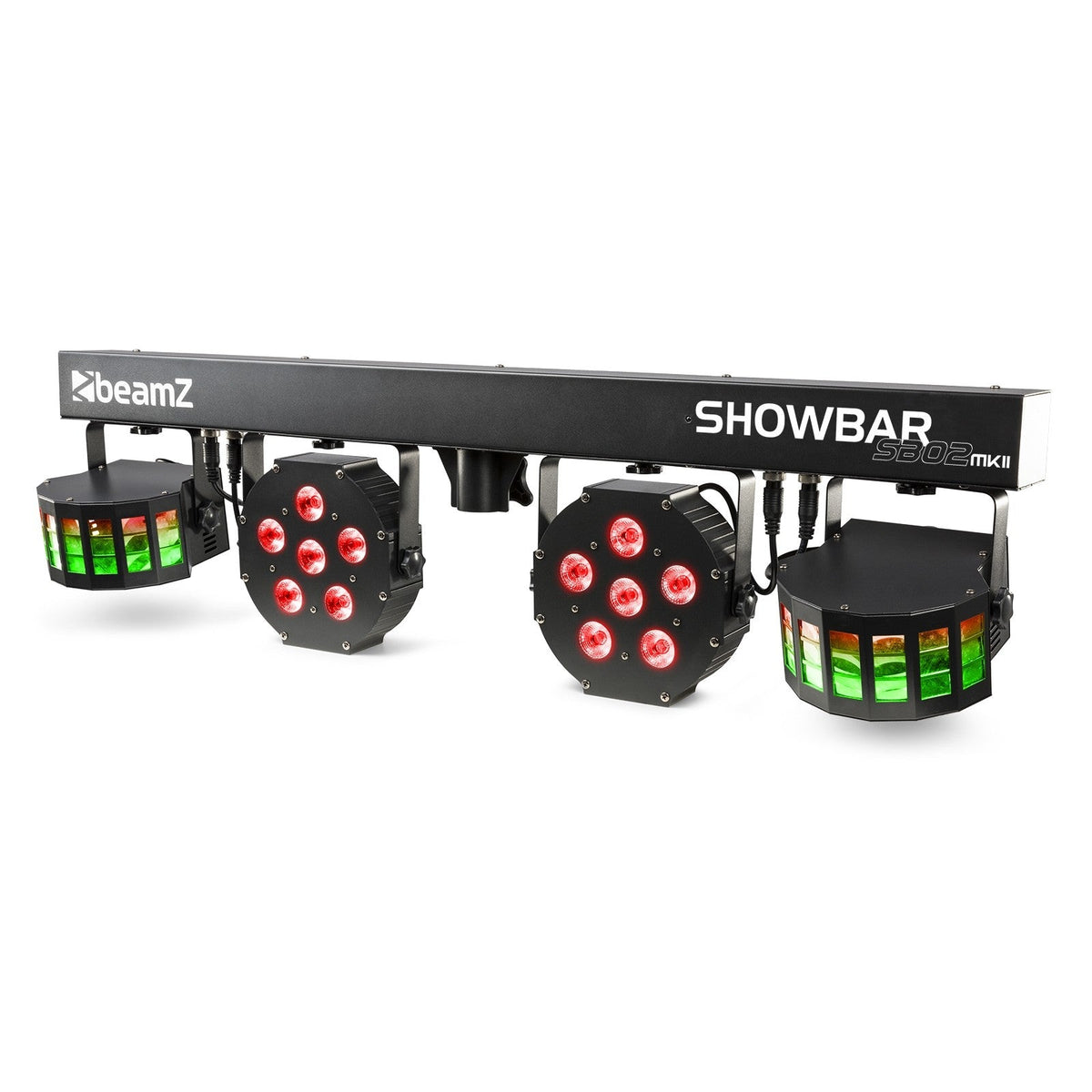beamZ SB02 ShowBar - Barra con batería 2x Derby y 2x PAR - Tempo Shop