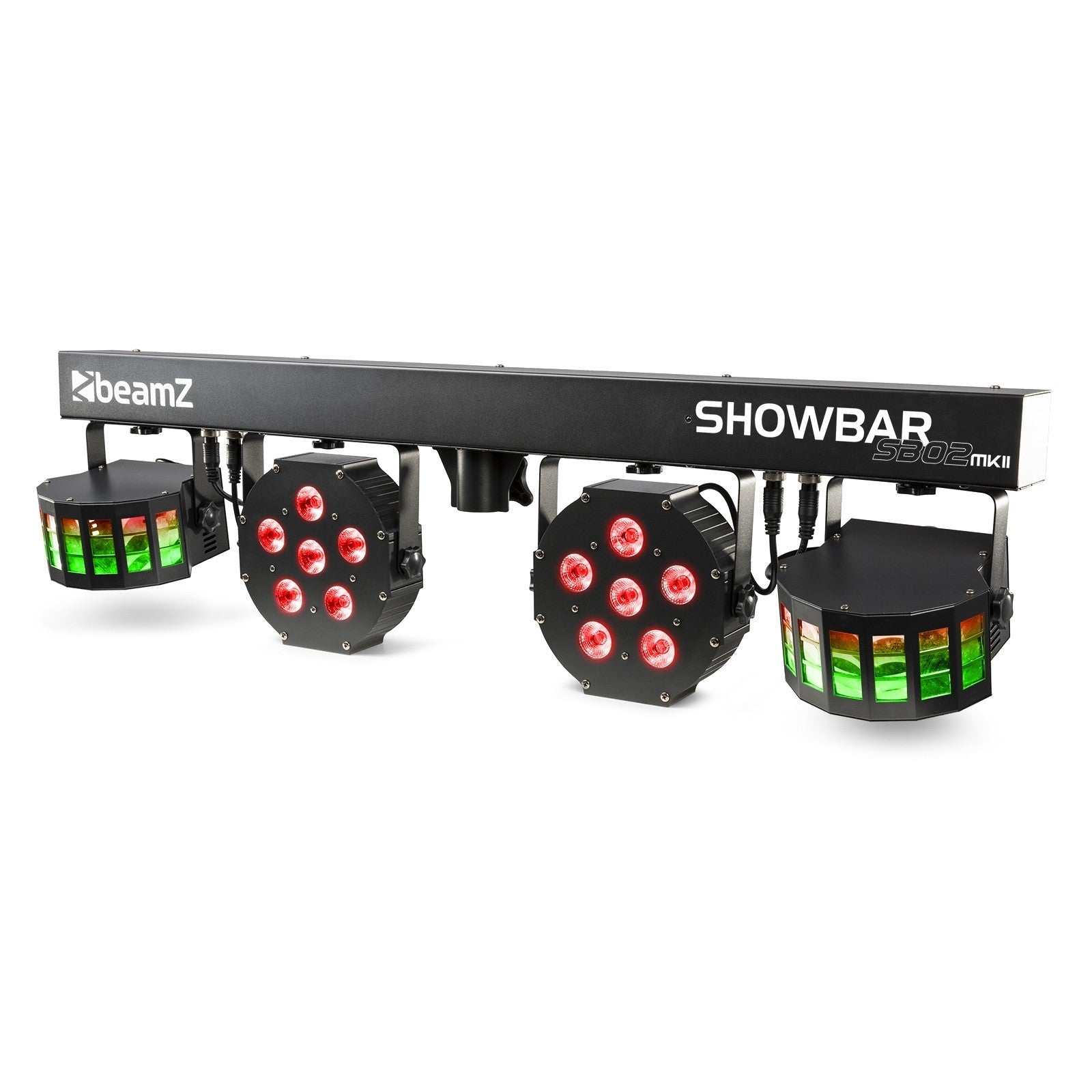 beamZ SB02 ShowBar - Barra con batería 2x Derby y 2x PAR - Tempo Shop