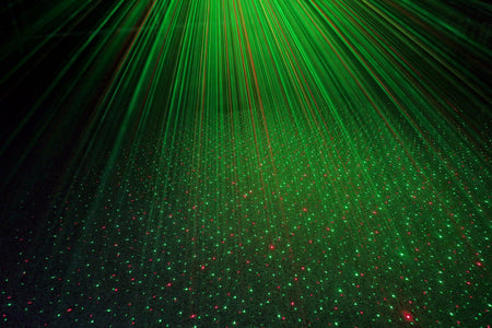 beamZ SHOWBAR - Barra con 2x Foco PAR, 2x Butterfly y Laser R/G DMX IRC - Tempo Shop