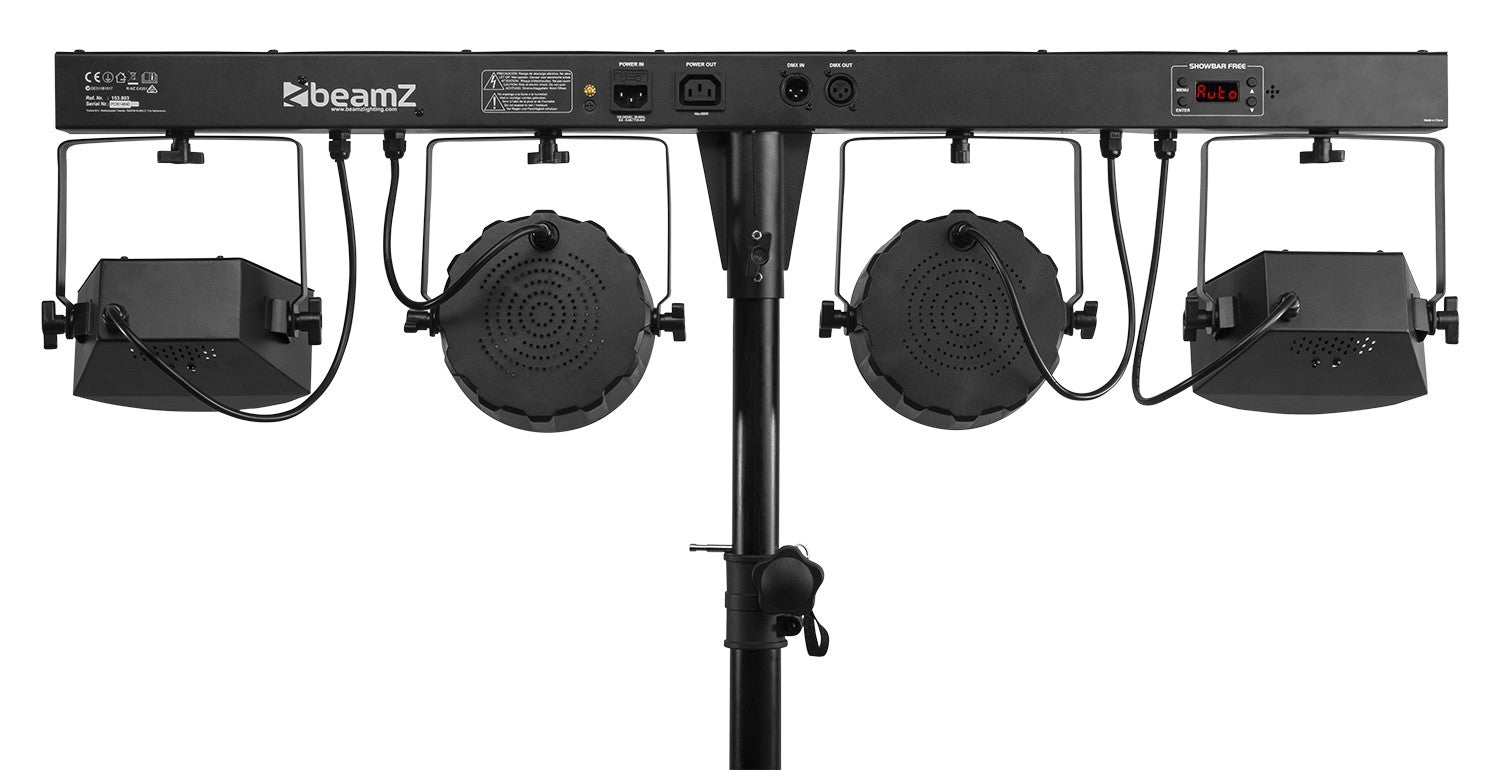 beamZ SHOWBAR FREE - Barra con 2x PAR, 2x Derby y Strobo - Tempo Shop