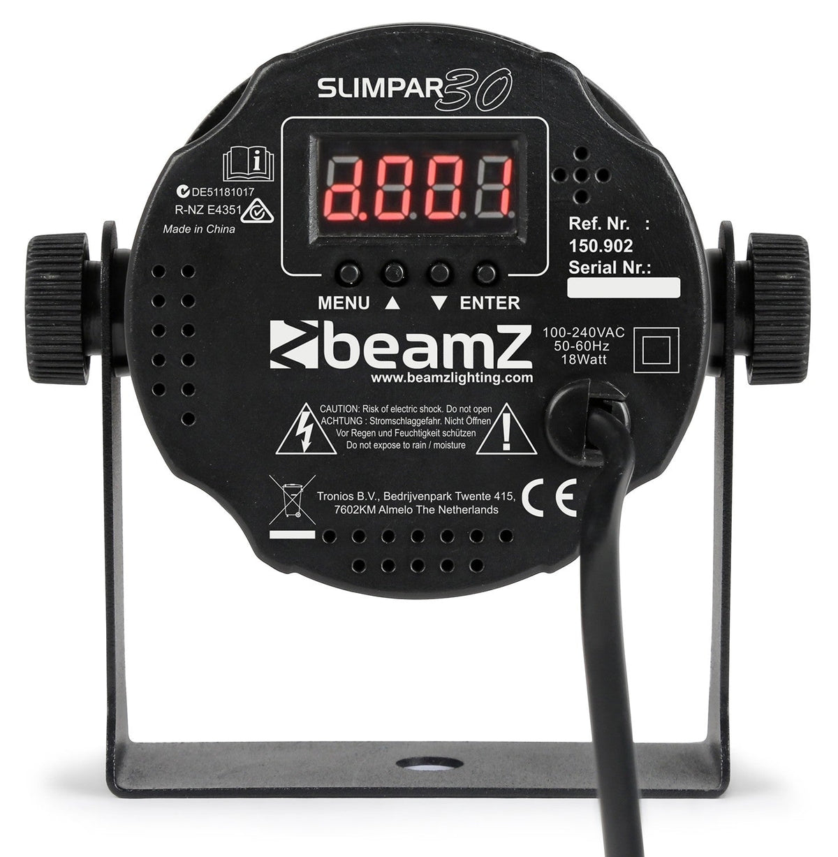beamZ SlimPAR 30 - Foco PAR plano 30 RGB - Tempo Shop
